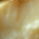 close up of steamed egg custard