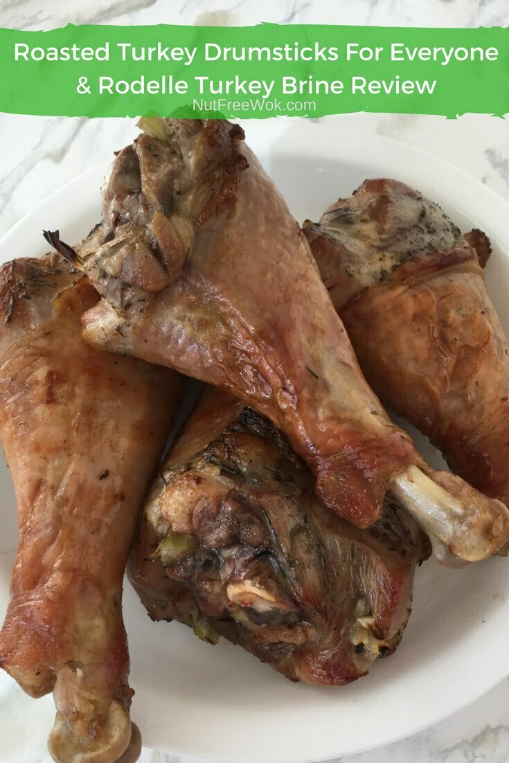 Roasted Turkey Drumsticks For Everyone & Rodelle Turkey Brine Review & Giveaway