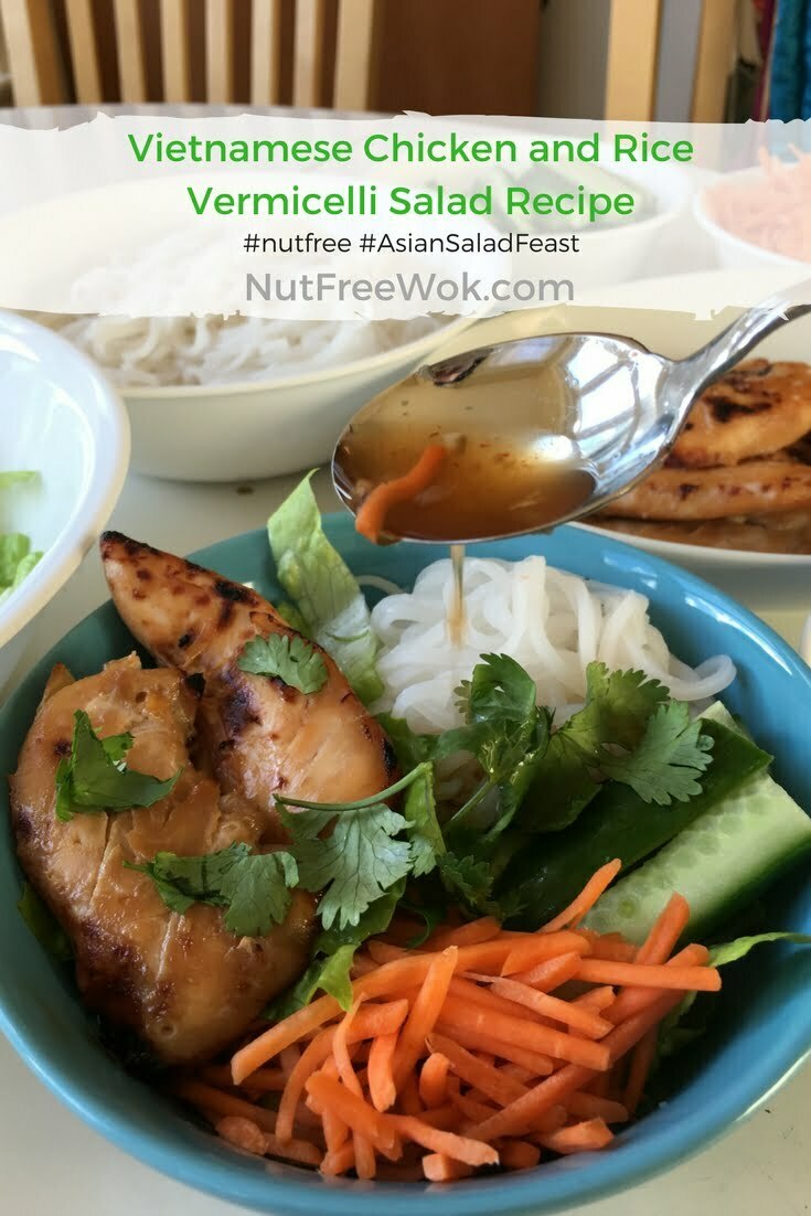Vietnamese Chicken and Rice Vermicelli Salad Recipe