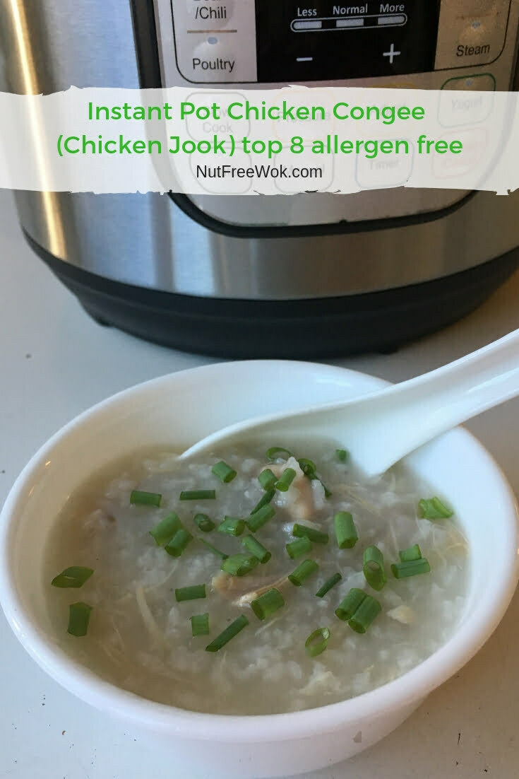 Instant Pot Chicken Congee (Chicken Jook)